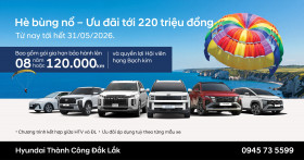  “HÈ BÙNG NỔ - ƯU ĐÃI TỚI 220 TRIỆU ĐỒNG”